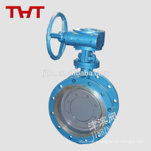 Worm actuated sanitary stainless steel clamp butterfly valve